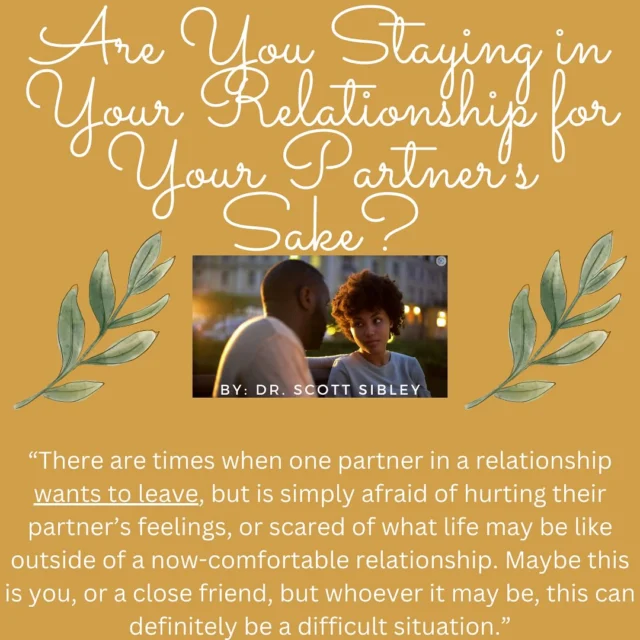 Deciding whether or not to stay in a relationship can be very tricky. Are you in it for the right reasons? Are you in it for yourself or just your partner? Although these are hard questions to think about, they make a world of difference. Read more here https://decidetocommit.com/are-you-staying-in-your-relationship-for-your-partners-sake/  #decidetocommit #romanticrelationships #commitment